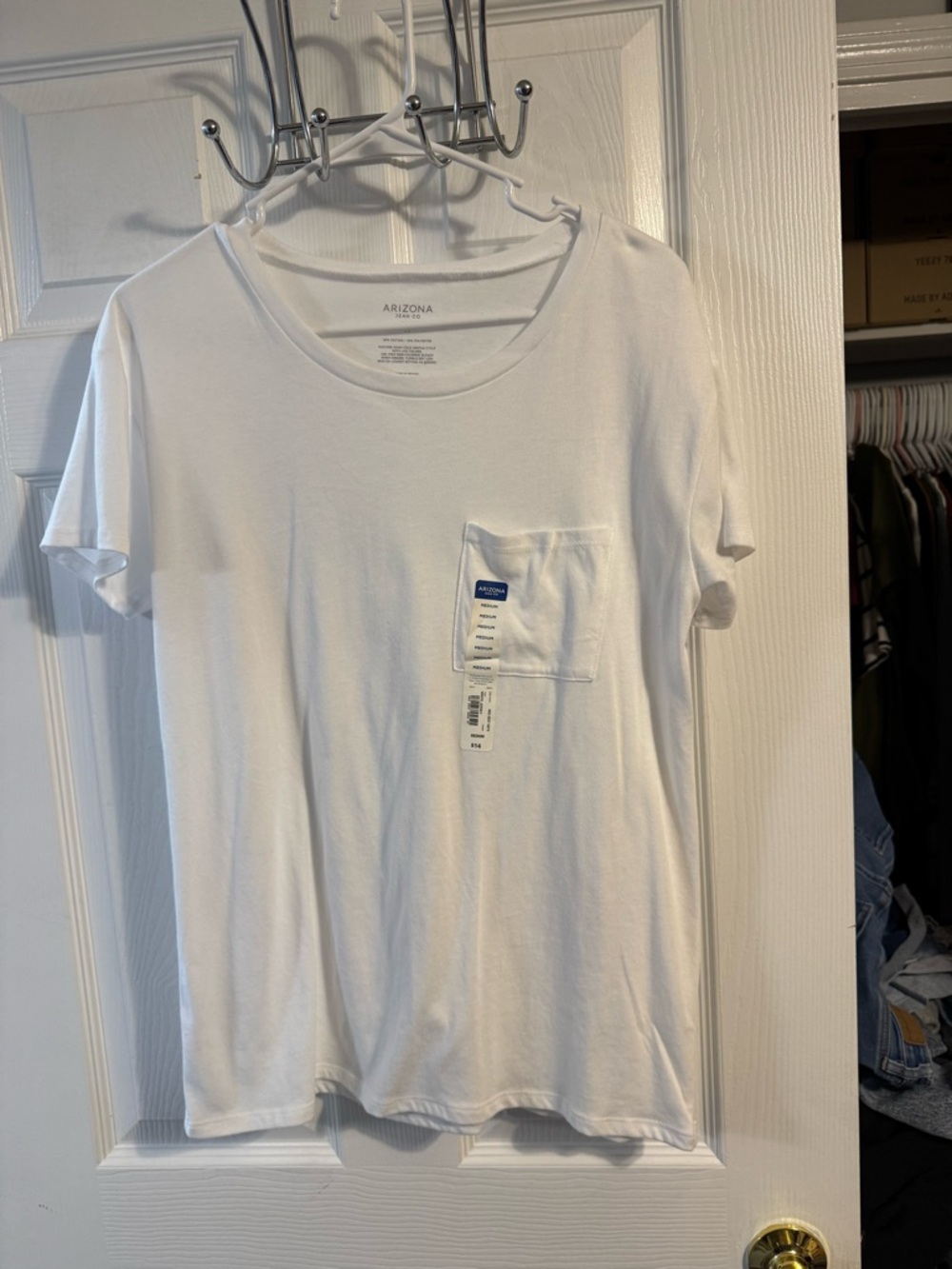 Arizona White Pocket Tee